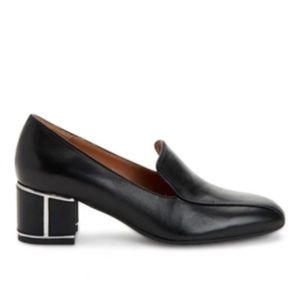 AQUATALIA Tianna Block Heel in Black | Size 9